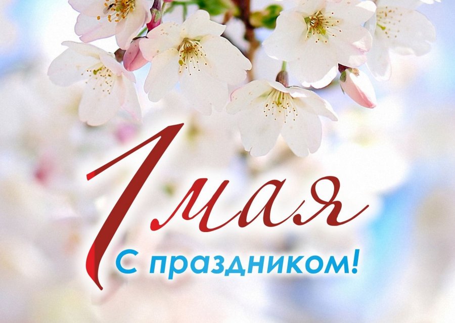 Поздравляем с праздником весны и труда!